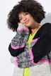 Long & open neon stripe cardigan