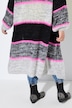 Long & open neon stripe cardigan