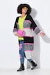 Long & open neon stripe cardigan