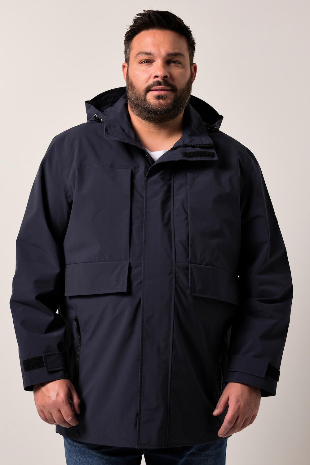 Men+ Regenjacke, Funktion, Kapuze, bis 8 XL