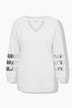 Sweatshirt, Loose Fit, CutOut, Pailletten