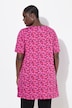 Colorful Floral Knit Short Sleeve Knit Tunic