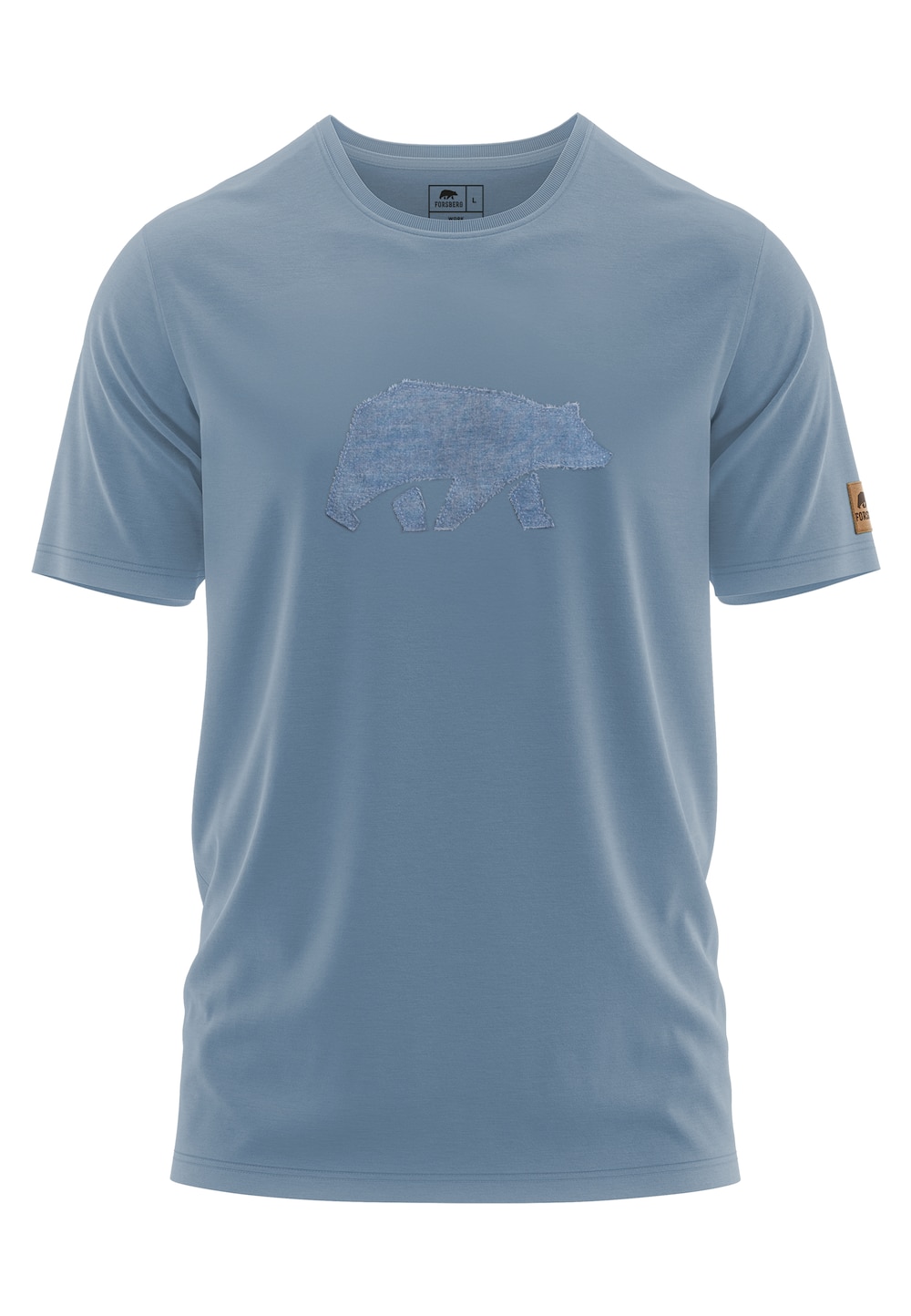 T-Shirt mit Denim Brustlogo