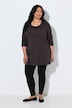 Longshirt, A-lijn, ronde hals, 3/4-mouwen