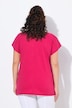 T-Shirt, Palmen, Oversized, V-Ausschnitt, Halbarm