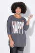 T-shirt, boxy fit, Happy, vintage look