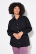 Bluse, oversized, musselin, lange ærmer