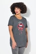 T-shirt, comfort fit, lippenmotief
