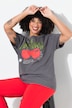 T-shirt, coupe Boxy Fit, motif cerises