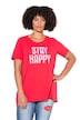 Tričko, A střih, nápis HAPPY