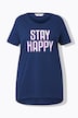 T-shirt coupe évasée, message STAY HAPPY