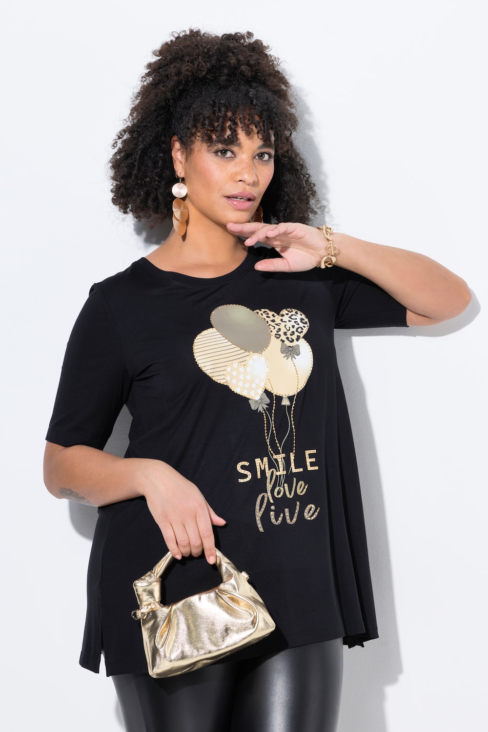 T-shirt, A-lijn, ballonmotief