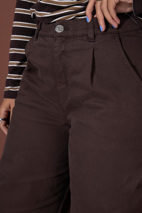 Ballon-Jeans, 5-Pocket, elastischer Twill