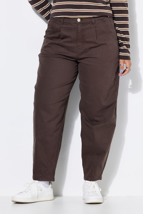 Ballon-Jeans, 5-Pocket, elastischer Twill