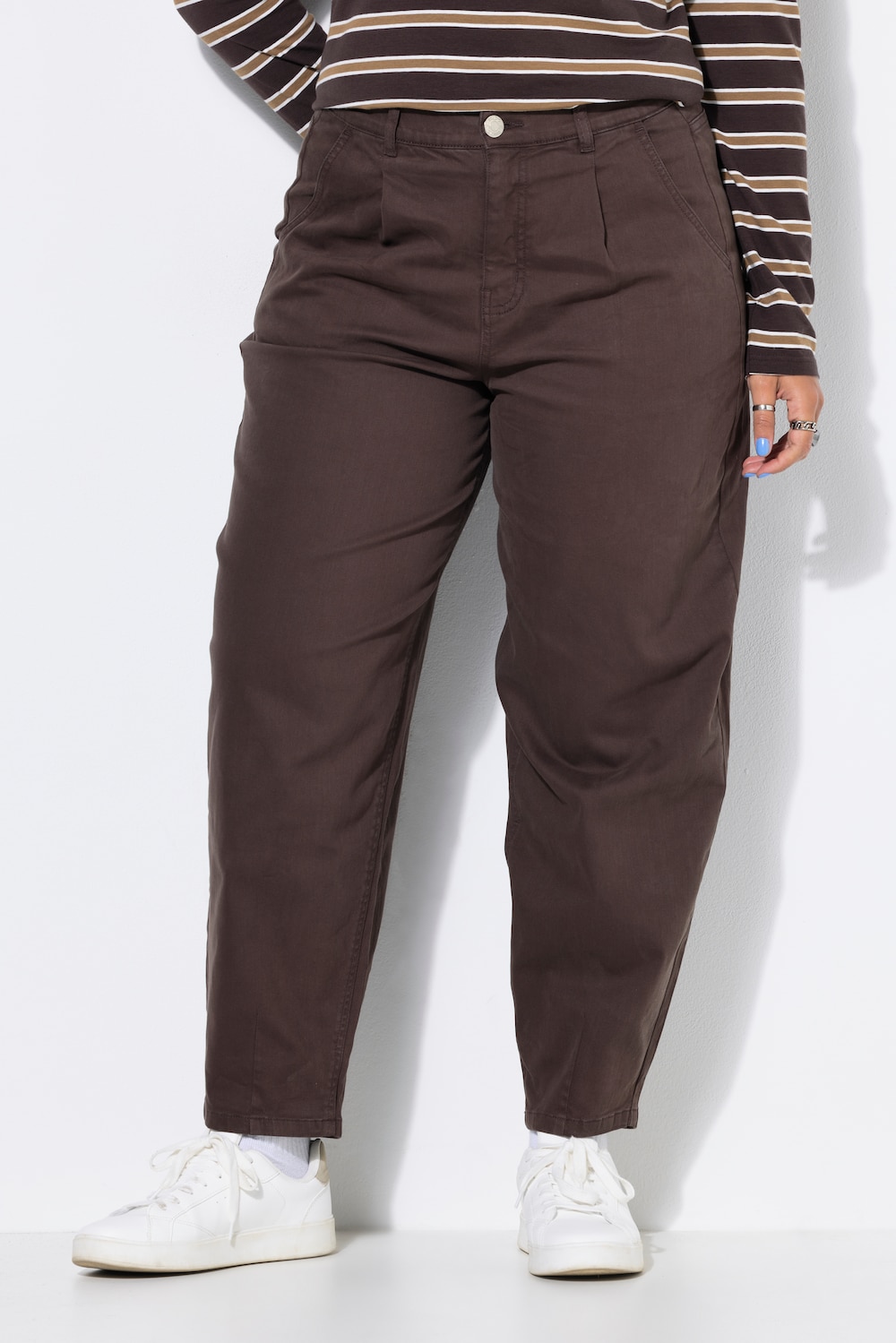 Ballon-Jeans, 5-Pocket, elastischer Twill