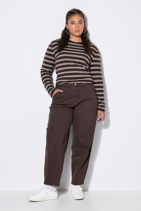 Ballon-Jeans, 5-Pocket, elastischer Twill