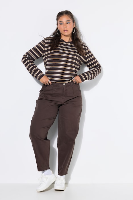 Ballon-Jeans, 5-Pocket, elastischer Twill