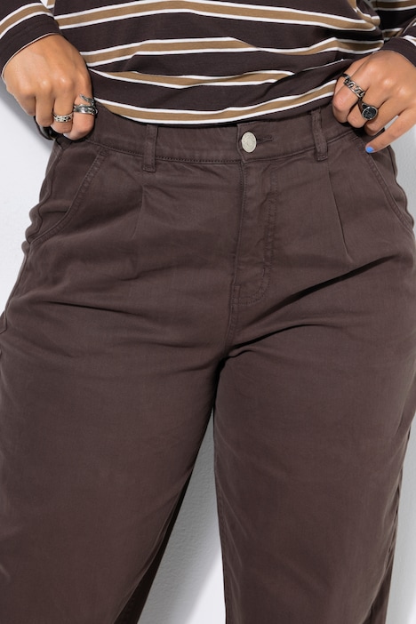 Ballon-Jeans, 5-Pocket, elastischer Twill