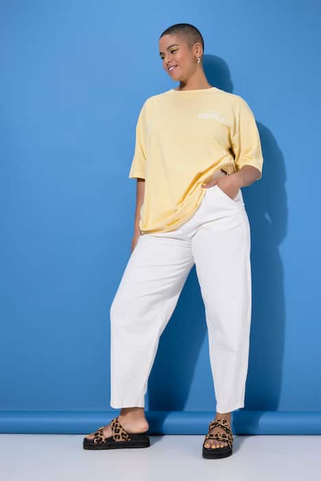 Ballon-Jeans, 5-Pocket, elastischer Twill