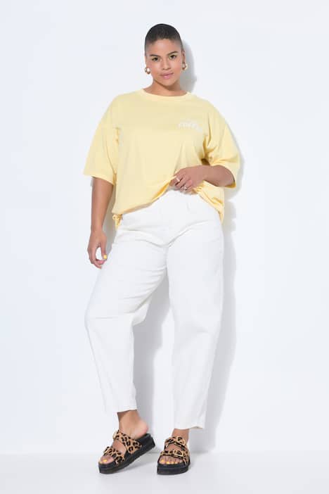 Ballon-Jeans, 5-Pocket, elastischer Twill