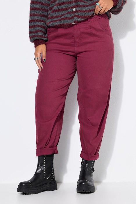 Ballon-Jeans, 5-Pocket, elastischer Twill