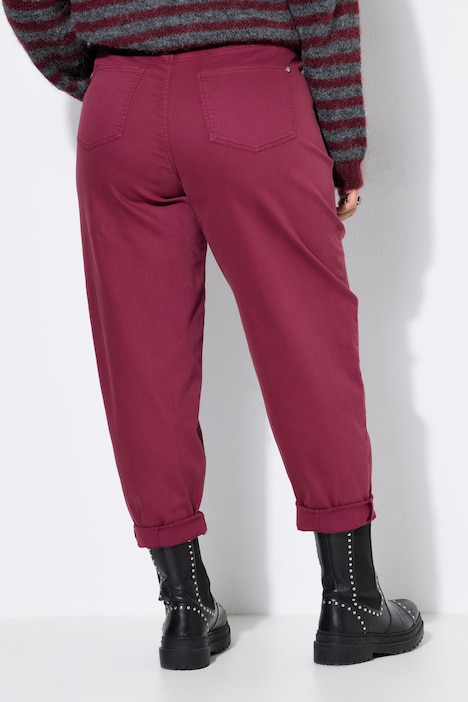 Ballon-Jeans, 5-Pocket, elastischer Twill