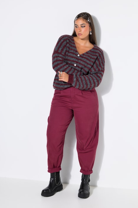 Ballon-Jeans, 5-Pocket, elastischer Twill