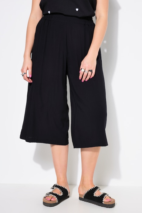 Culotte, zeer wijde pijpen, high waist shape