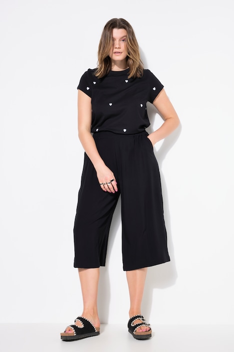 Culotte, zeer wijde pijpen, high waist shape