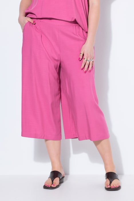 Jupe-culotte taille haute, coupe Wide Legs très large