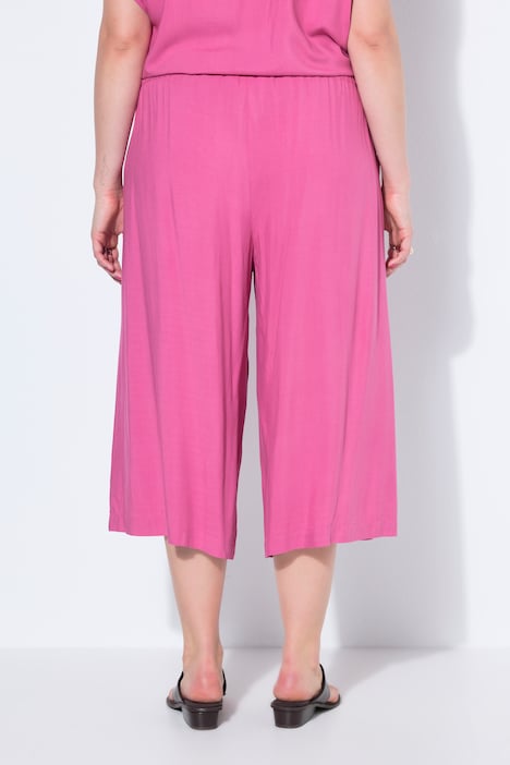 Jupe-culotte taille haute, coupe Wide Legs très large