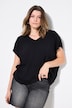 Skjortebluse, V-udskæring, oversize