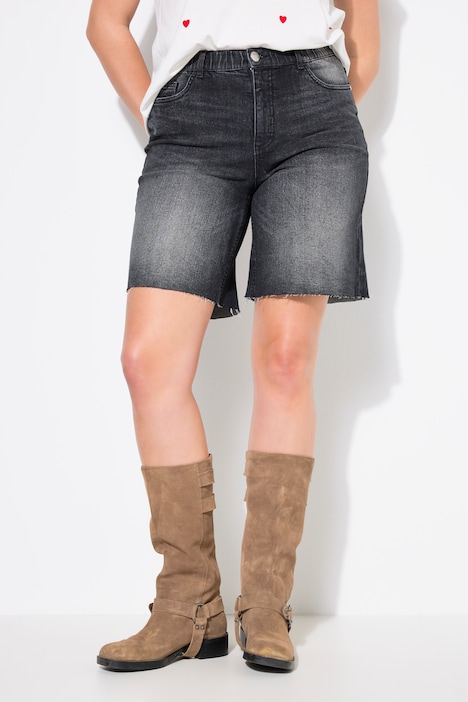 Cut Hem Bermuda Shorts