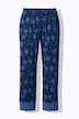 Pyjamas, blomster, v-hals, halvermer