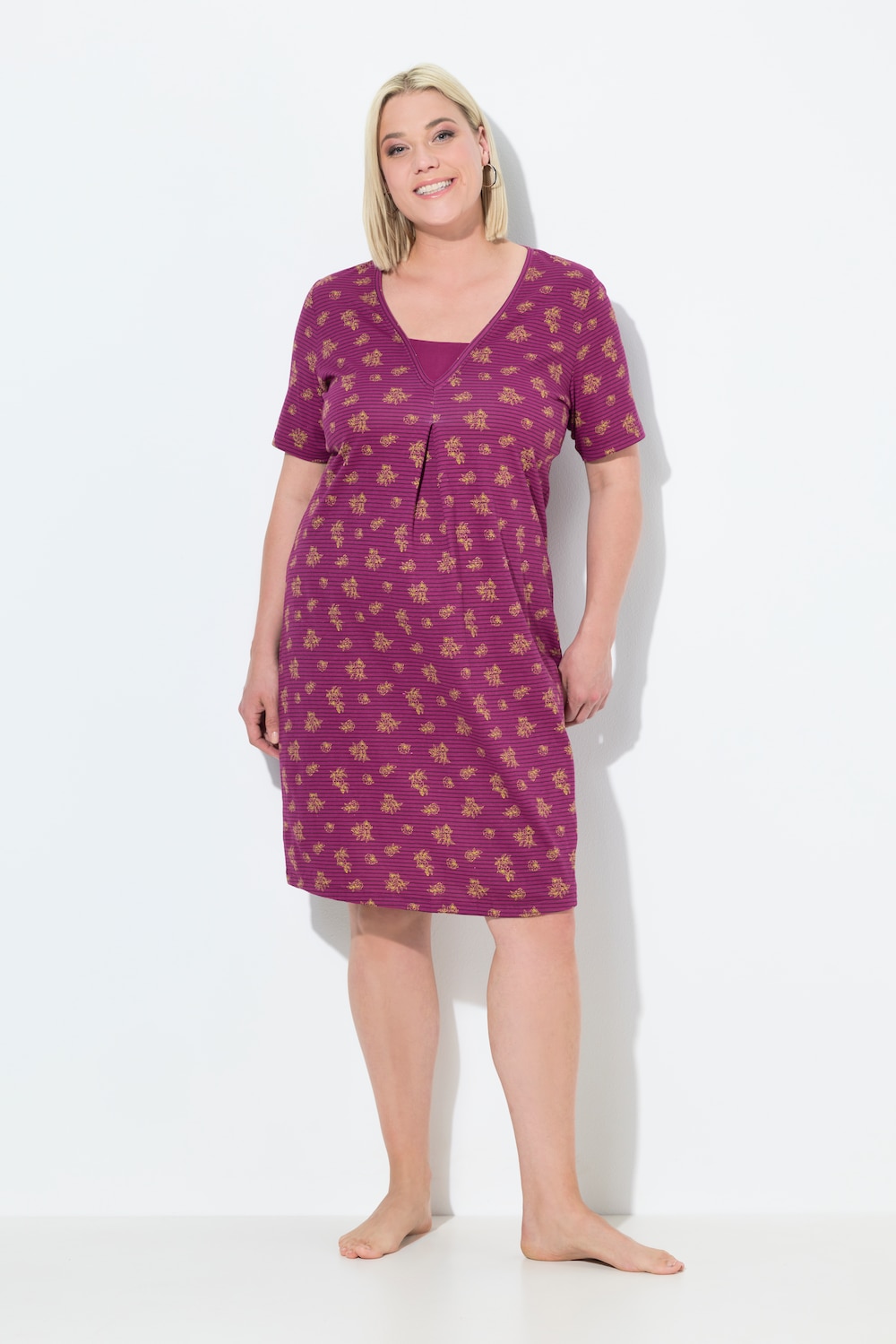 Große Größen Nachthemd, Damen, rot, Größe: 42/44, Baumwolle, Ulla Popken