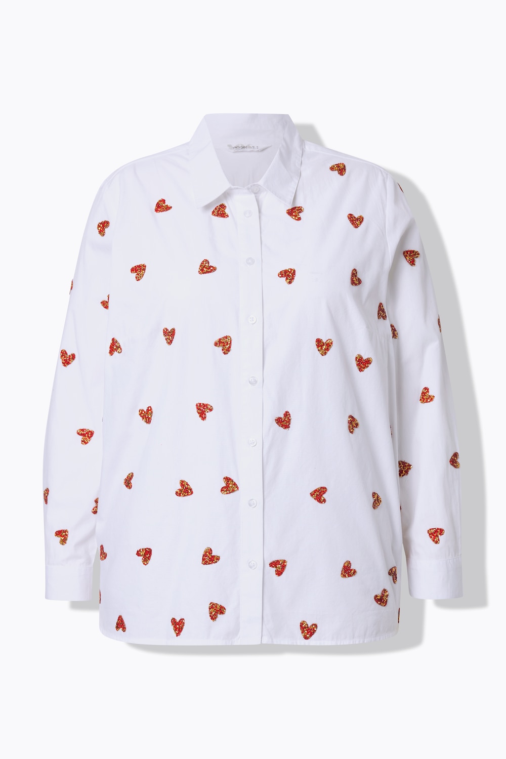 Stora storlekar Blus, Dam, vit, storlek: 58, Bomull, Angel of Style