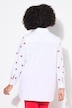 Bluse, oversized, glitrende hjerte