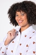 Bluse, oversized, glitrende hjerte