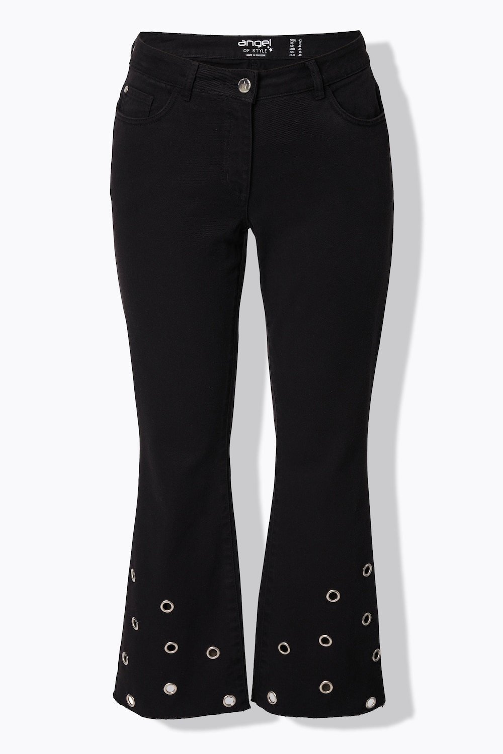 Stora storlekar Jeans Claire, Dam, svart, storlek: 46, Bomull, Angel of Style