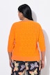 Strickshirt, 3D-Design, Oversized, V-Ausschnitt, Halbarm
