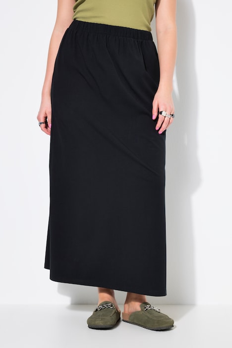 Gonna maxi in jersey dal taglio svasato con cintura elastica