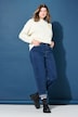 Ballonjeans, donker denim, high waist, 5-pocket
