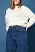 Ballonjeans, donker denim, high waist, 5-pocket