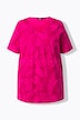 Feather Print Short Sleeve V-Neck Tee