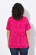Feather Print Short Sleeve V-Neck Tee