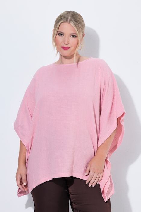 Halenka, oversize, mušelín, 3/4 rukávy