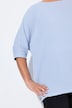 Bluse, oversized, muslin, 3/4-lange ærmer