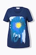 T-shirt con disegno floreale