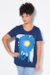 T-shirt con disegno floreale