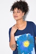 T-shirt con disegno floreale